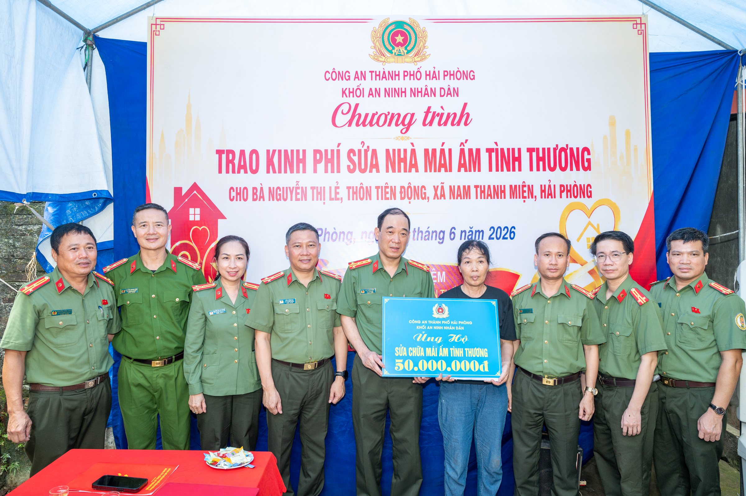 Khối An ninh nhân dân: Chung tay dựng xây mái ấm tình thương, lan toả tinh thần 